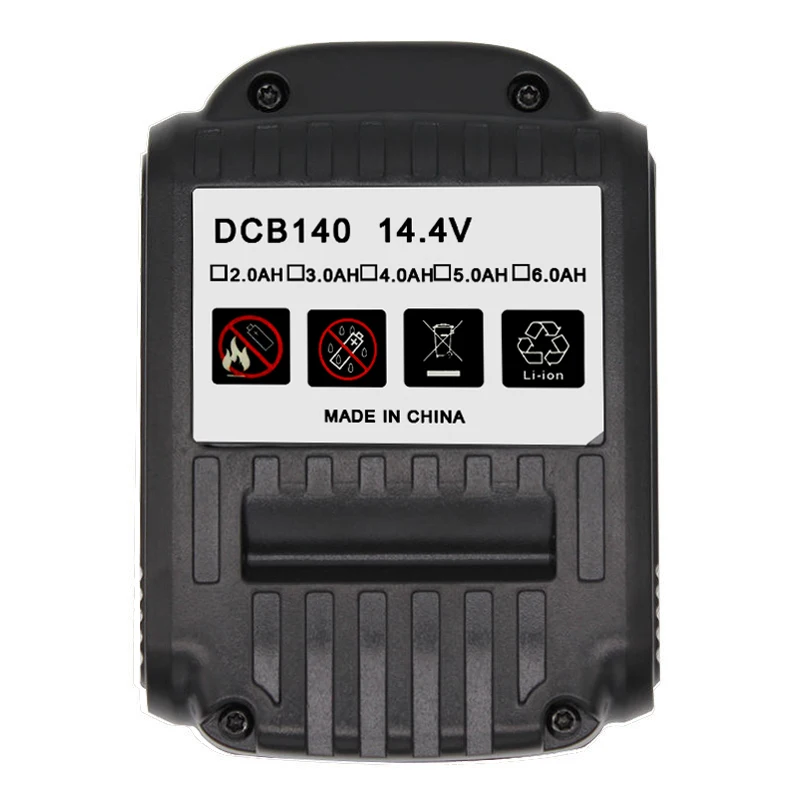 DCB140 14.4v wymiana baterii litowych kompatybilny z Dewalt DCB140 DCB140-XJ DCD710 DCF610 elektronarzędzia akumulator litowo-jonowy