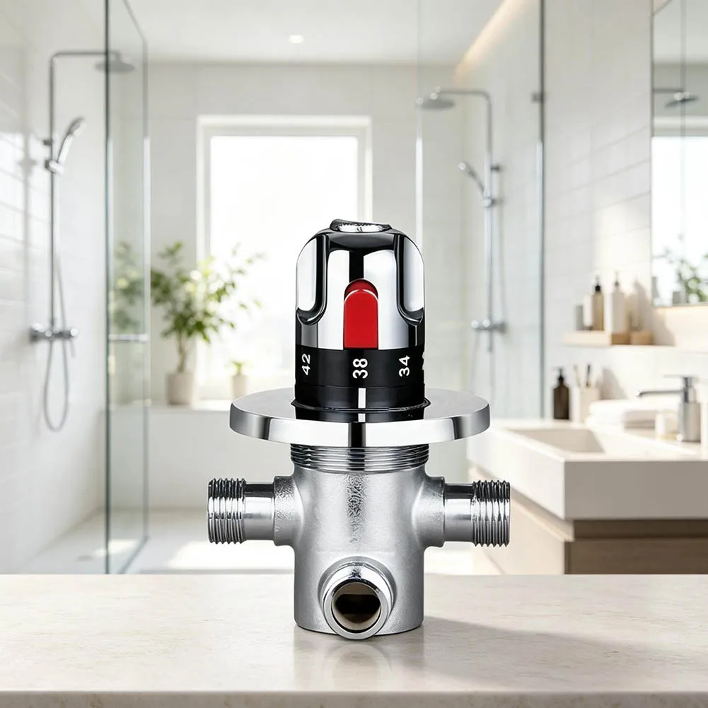 DN15 1/2 Inch Thermostatic Mixing Valve For Shower System Water Temperature Control Valve Bathroom Accessories