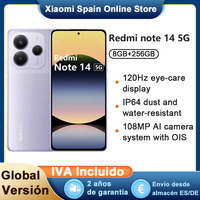 Global Version Xiaomi Redmi Note 14 5G MediaTek Dimensity 7025-Ultra 6.67'' AMOLED 120Hz Screen 108MP AI Camera NFC