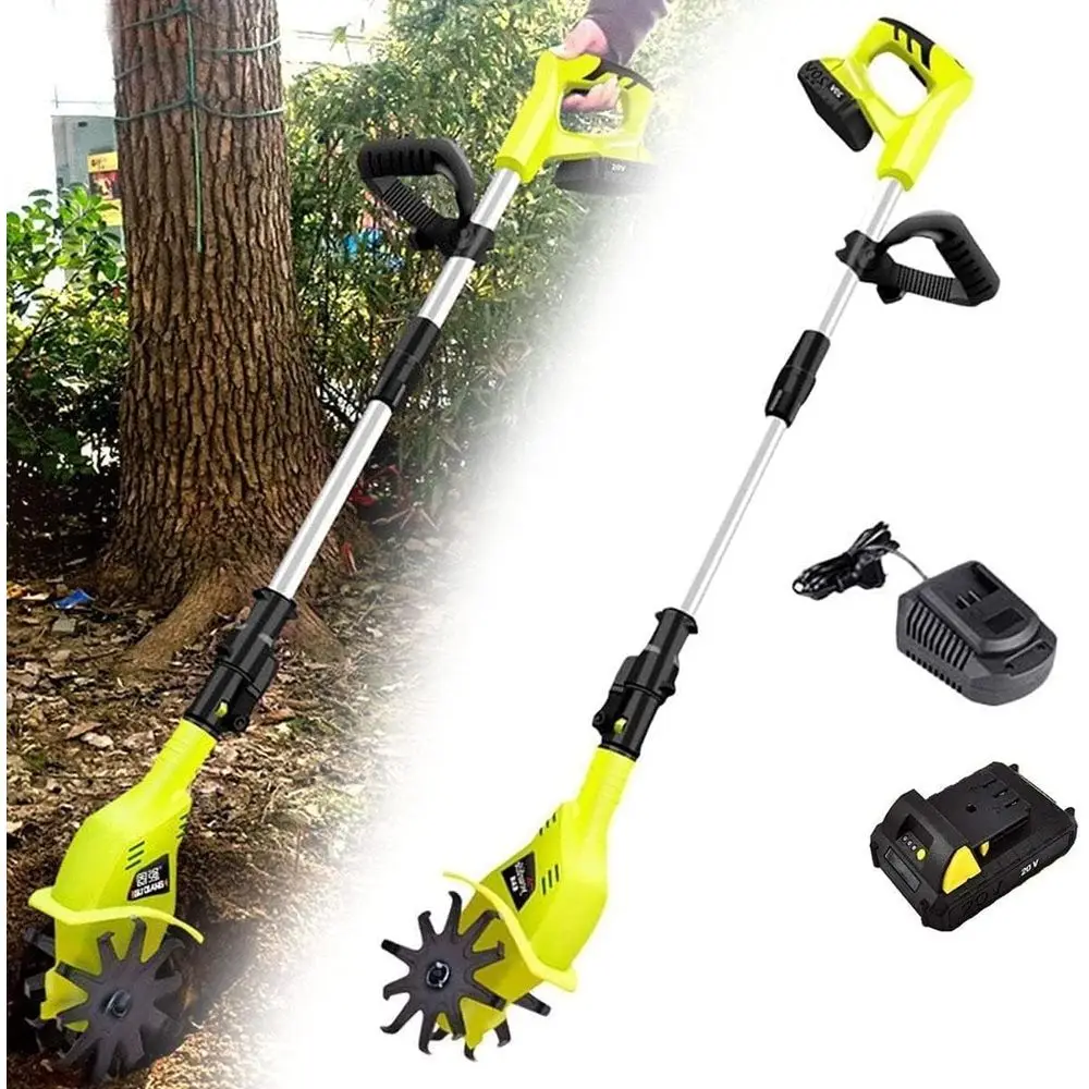 

Lithium-Powered Electric Garden Tiller for Cultivating Allotments, Lawns, and Veggie Plots