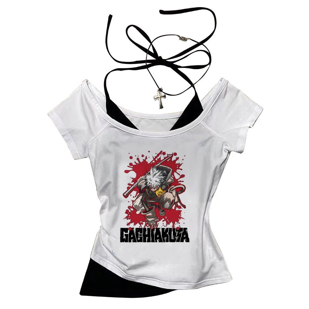 Gachiakuta crop top teen clearance sales y2k japanese cute harajuku tshirt 2000s streetwear cheap meme jojifuku