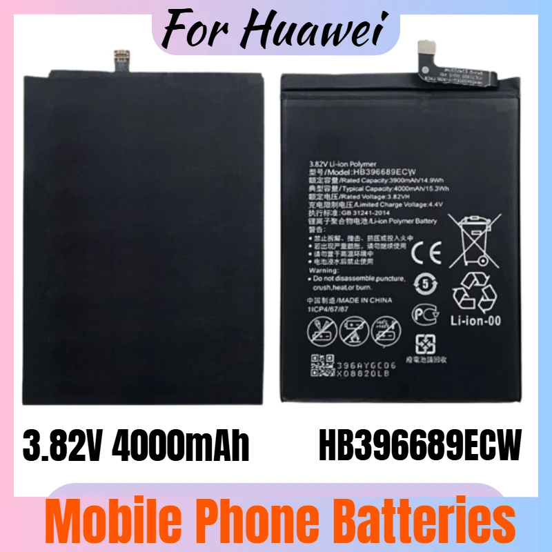 

HB396689ECW Phone Battery 3.82V 4000mAh for Huawei Mate 9/9 Pro Honor 8C/Y9 Enjoy 7 Plus Replacement Battery New High Quality