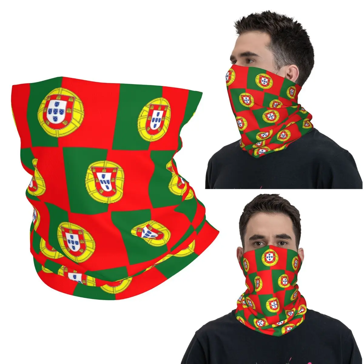 

Герб Португалии искусство португальский флаг бандана на шею шарф с принтом многофункциональный головной убор для мужчин женщин взрослых