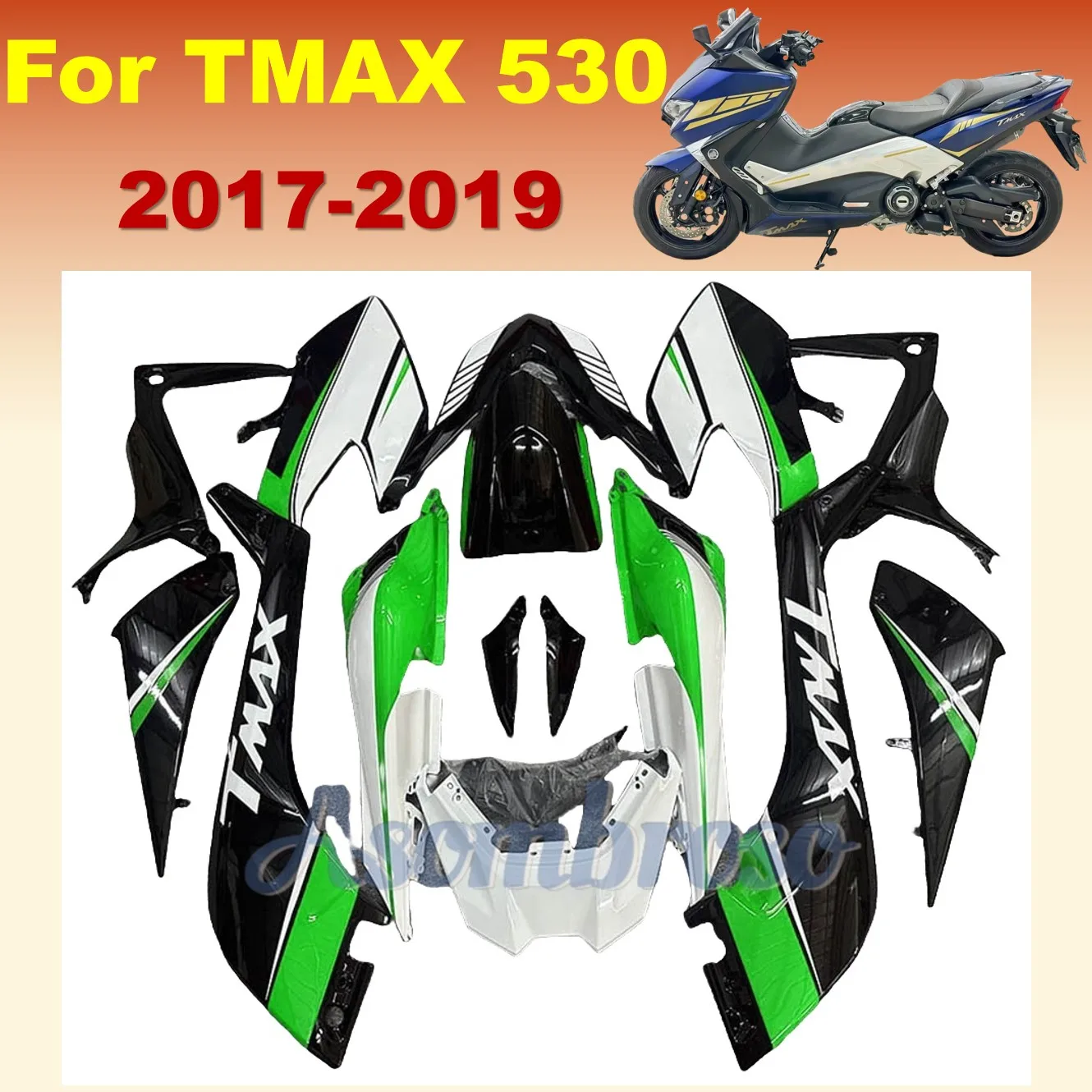 Motorcycle Fairings Kit Fit for TMAX530 2017 2018 2019 TMAX 530 17 18 19 T-MAX530 ABS Injection Bodywork Set