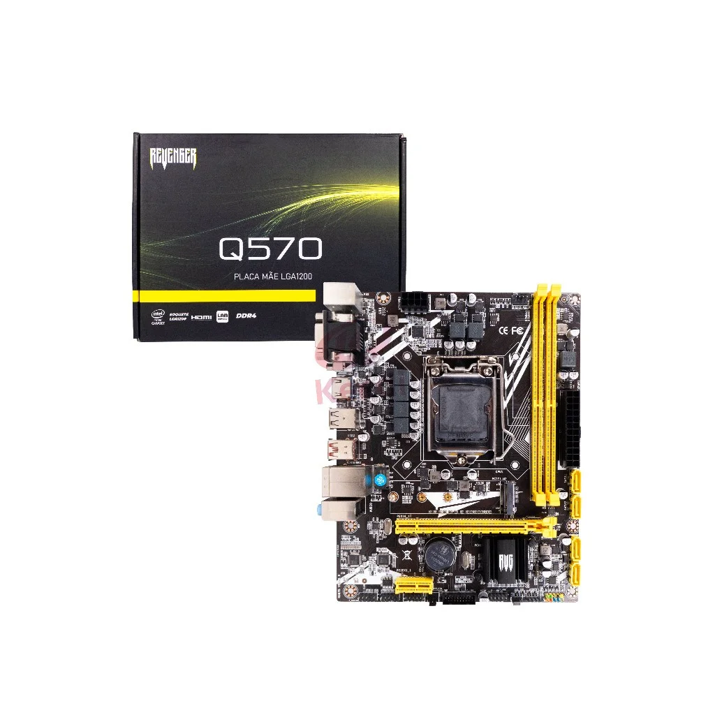 Placa-mãe Lga1200 Micro Atx: Potência Q570 Versatilidade Ddr4