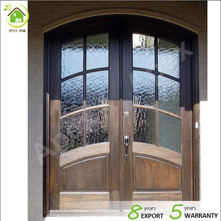 Main Entrance Wood Double Gate Design Solid Exterior Entry Doors