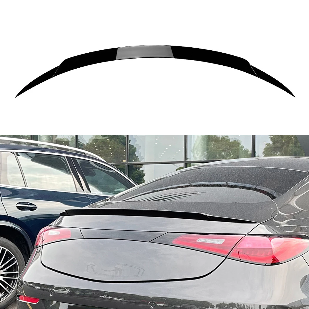 Rear Spoiler Wing For Mercedes-Benz CLE Coupe C236 2024+ Car Rear Trunk Lip Spoiler Trim ABS Glossy Black