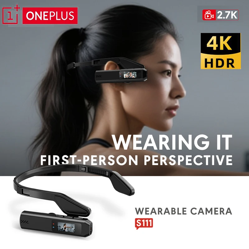 

Камера-очки OnePlus 4K Ultra HD для спорта, широкоугольная, для записи от первого лица без рук, для путешествий и видеоблогеров