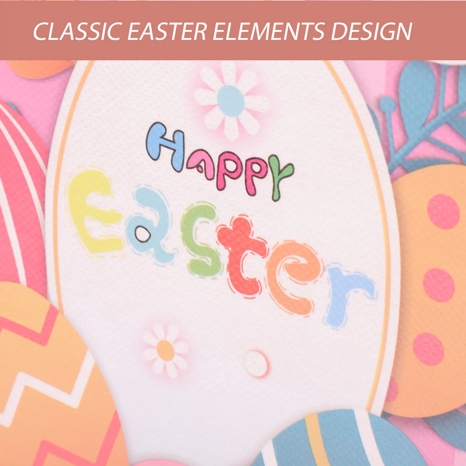 

10Pcs Easter Bunny Non-Woven Fabric Gift Bags Portable Multi-Purpose Candy Pouches for Parties Easter Packing Bags