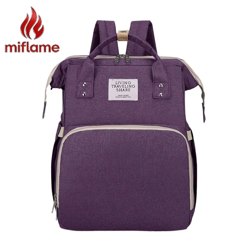 

Luxury Backpack Foldable Diaper Bag for Moms Portable Large Capacity Purse Handbag Travel Outing Stroller Hanging