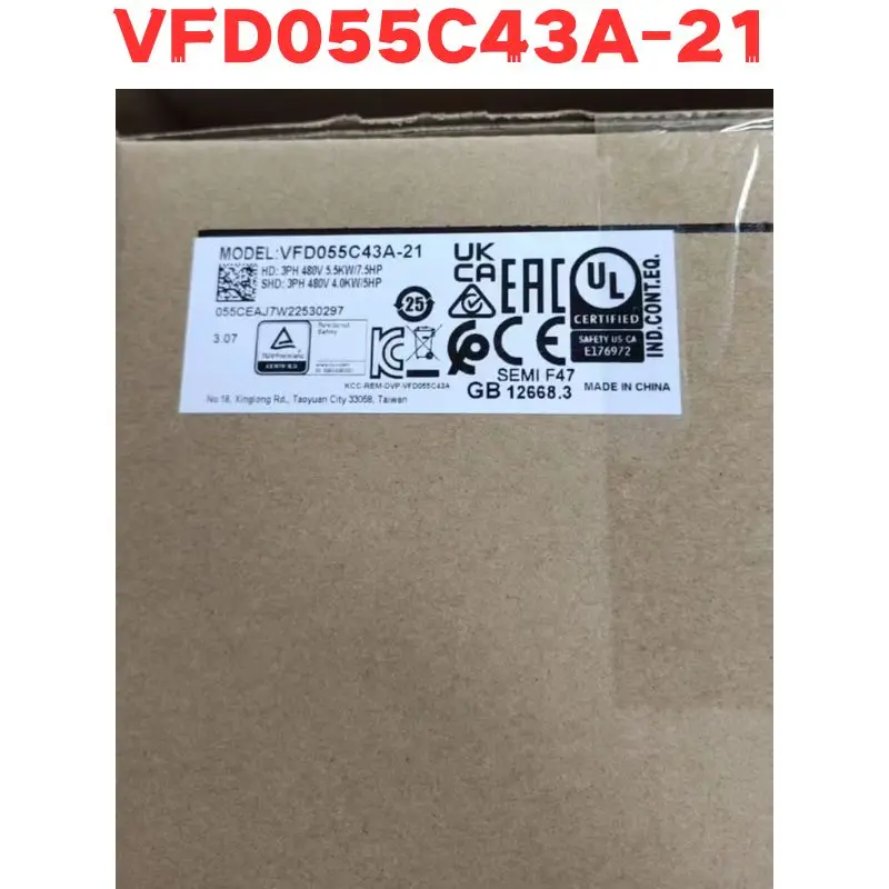 

New Original VFD055C43A-21 VFD055C43A 21 Inverter 5.5KW