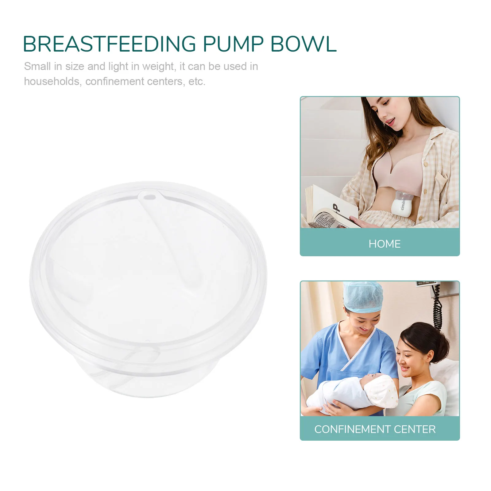 وعاء مضخة الثدي من السيليكون صغير آمن وخفيف الوزن ومقاوم للاهتراء يستخدم في مركز الحبس المنزلي للرضاعة الطبيعية #6