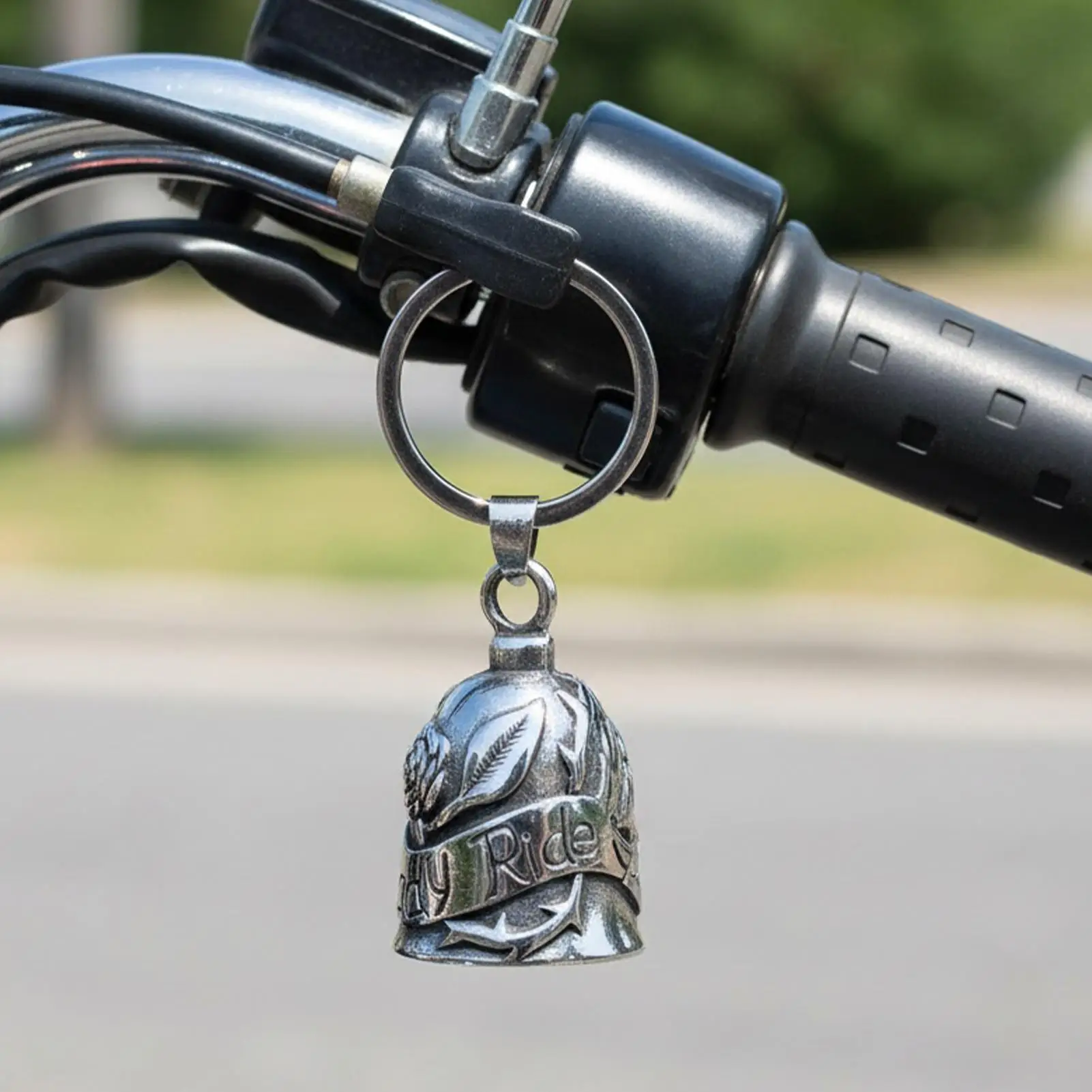 Motorcycle Bell Metal Charm with Rose Design Angel Bells for Motorcycles for Girls Cycling Adults Riders Women Christmas Men