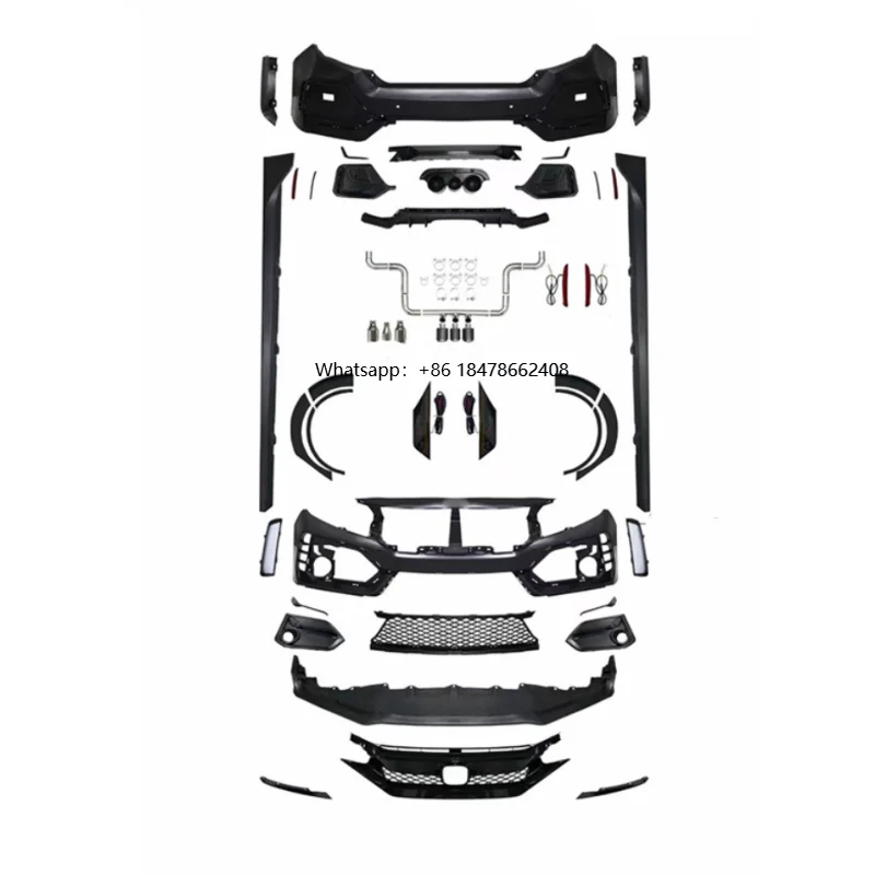 

2026 New Style Style Car Bumpers Parts Body Kits Suitable for Hatchback 2016-2021 and Sedan Upgrade Type R Whole kit