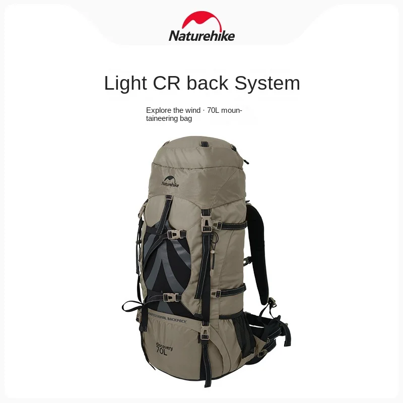 

Backpack 70L Mountaineering Bag Man Rucksack Outdoor Hiking Backpack Waterproof Travel Bag Big Capacity Backpack