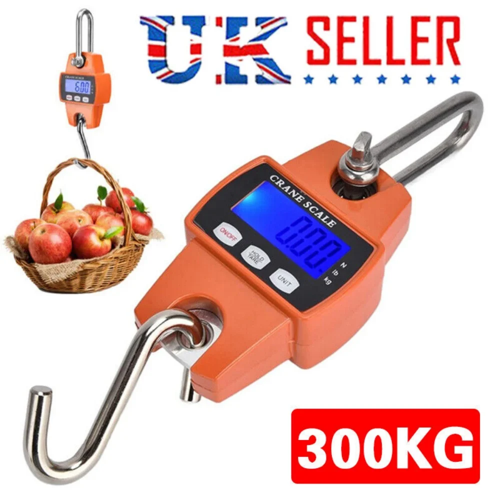 Mini Crane Scale Weight 300kg Heavy Duty Hanging Hook Scales Portable Scale HOT