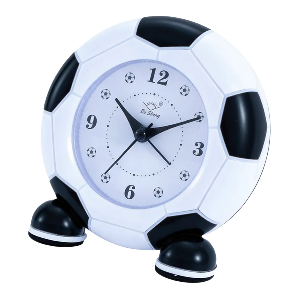 Quiet Football Alarm Clock for Children with Two Alarm Modes Fun Football Up Tunes and Battery Powered Operation