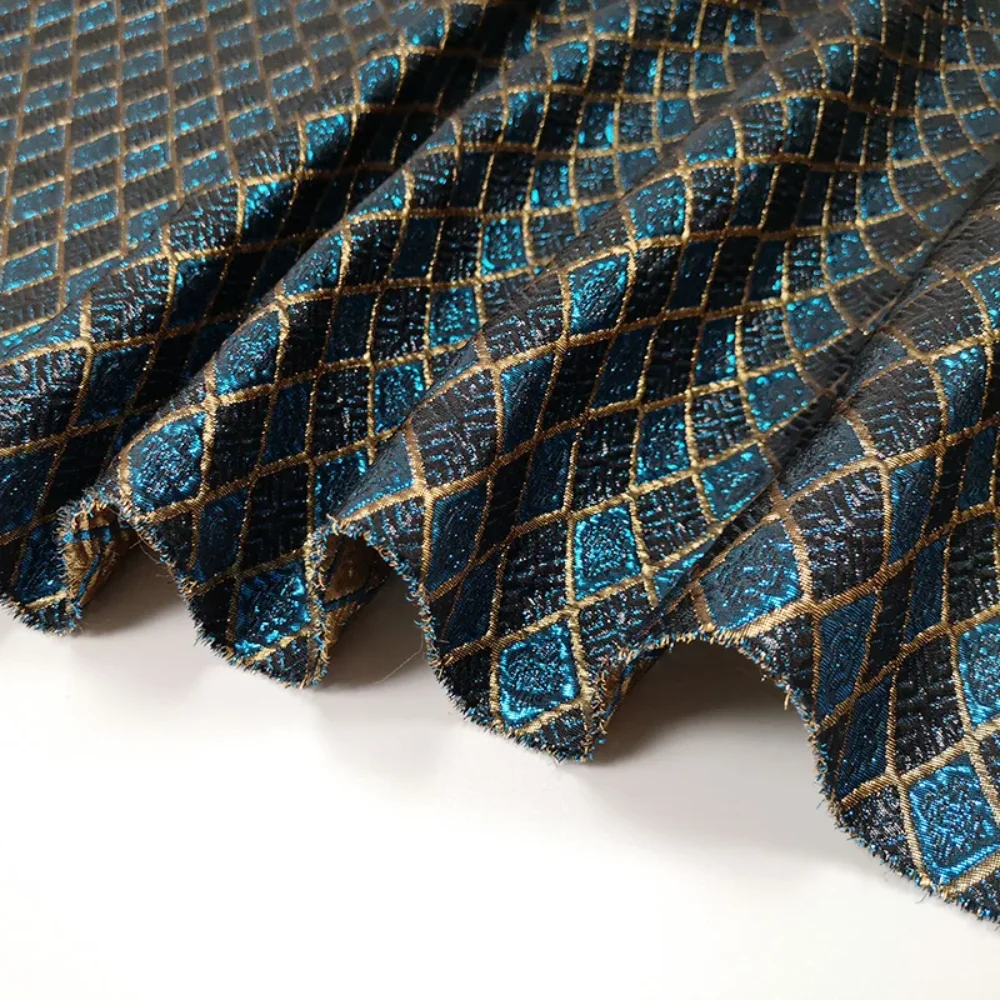 

Европейская пряжа, жаккардовая бронзовая парчовая ткань, брендовый модный дизайн для платья, тканевый материал, шитье на метр, оптовая продажа