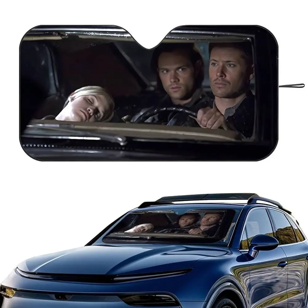 

S-Supernatural Driving Car SunShade Windshield Foldable Three-layer Insulation Sunshade By Suction Cup Blocks UV Rays Sun