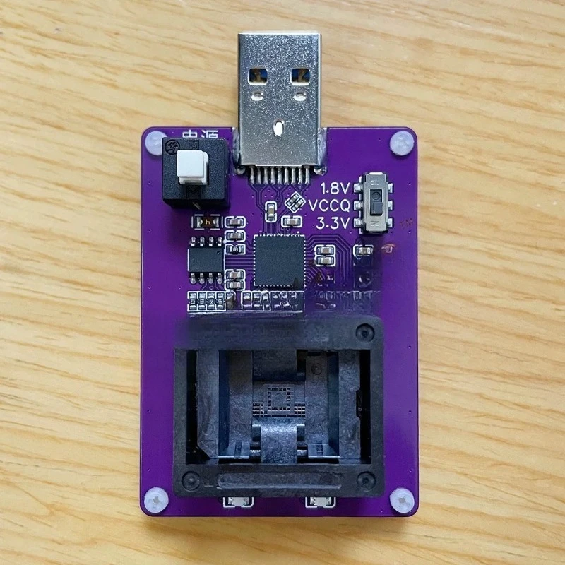 EMMC153 USB 3.0 High Speed Adapter BGA153 EMMC Chip Reader Writer Test Socket Data Recovery Programming Holder