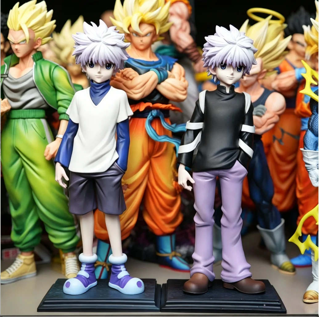26cm 10,2 Zoll Anime Killua Zoldyck Figuren PVC-Statue Desktop-Ornament Sammlerstück Statuenmodell Dekoration Zimmer Schreibtisch Spielzeug Geschenke