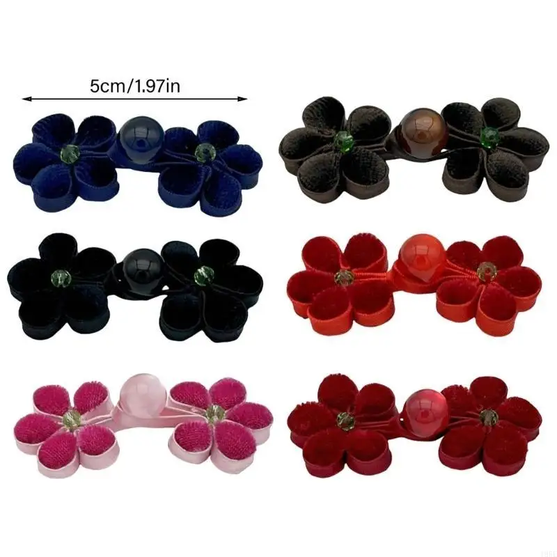 195E 2pcs Fastener Chinese Knot Buttons Sewing on Buttons Closure Knots Buttons for Clothing and Crafts