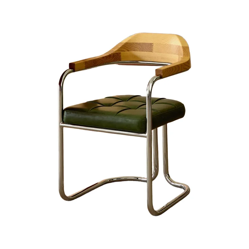 

Medieval style home dining chair B & B Vintage designer Bauhaus with armrests Cafe Wabi Sansi