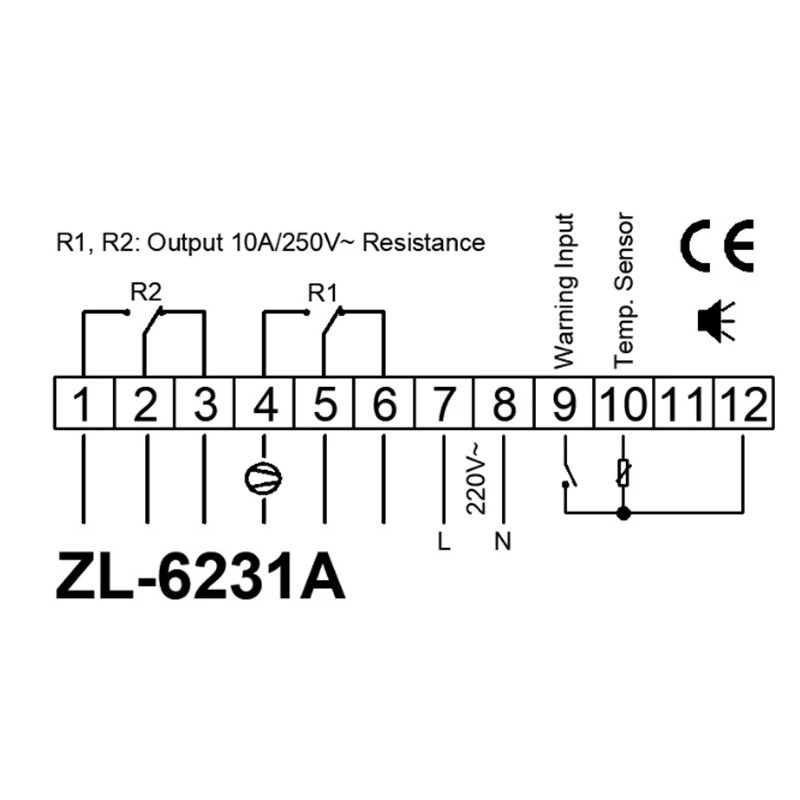 LILYTECH ZL-6231A, контроллер инкубатора, термостат с многофункциональным таймером, аналогичен STC-1000, или W1209 + TM618N