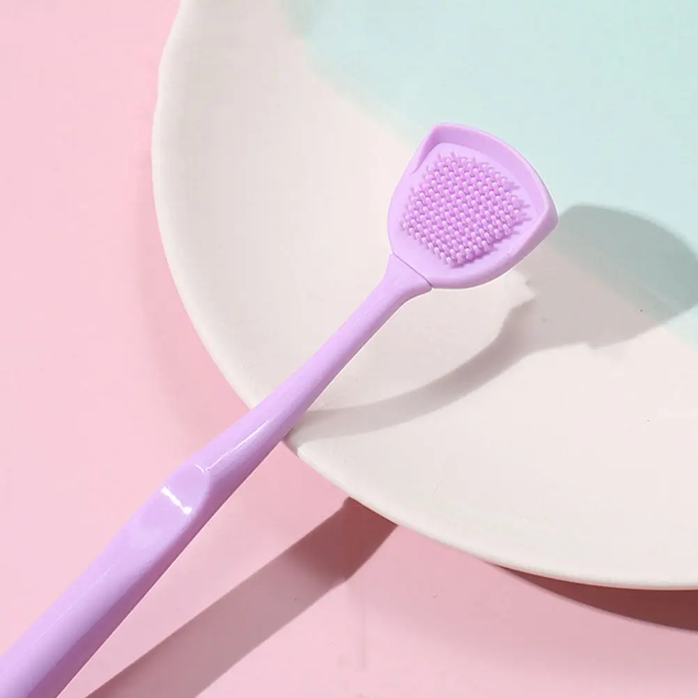 5Pcs Professional Tongue Scraper Set Double-Sided Design Portable Convenient Tongue Cleaner for Adults Oral Care Household Use