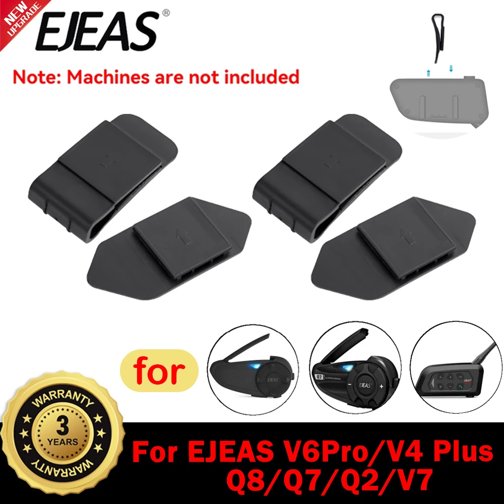 

Original Motorcycle Helmet Headset Clamp For EJEAS V6 PRO+ V4 Plus Q7 Q8 Helmet Intercom Mounting Clip Double-Sided Tape Base