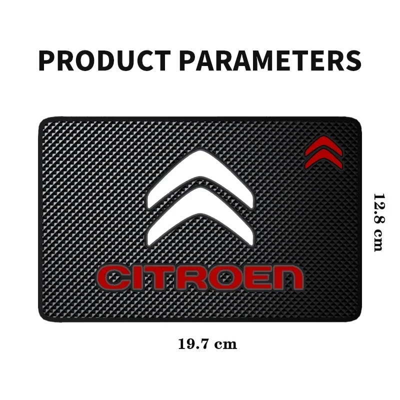 سيارة السيليكاجيل المضادة للانزلاق حصيرة لوحة القيادة الهاتف نظارات شمسية وسادة عدم الانزلاق لسيتروين C4 C3 C5 C1 C2 بيرلينجو بيكاسو Aircross #6