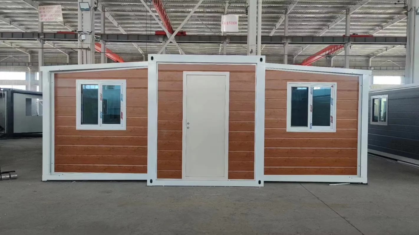 Case pieghevoli modulari di lusso prefabbricate a 2 camere da letto di lusso Piccola casa 20 piedi 40 piedi Casa contenitore espandibile piccola casa