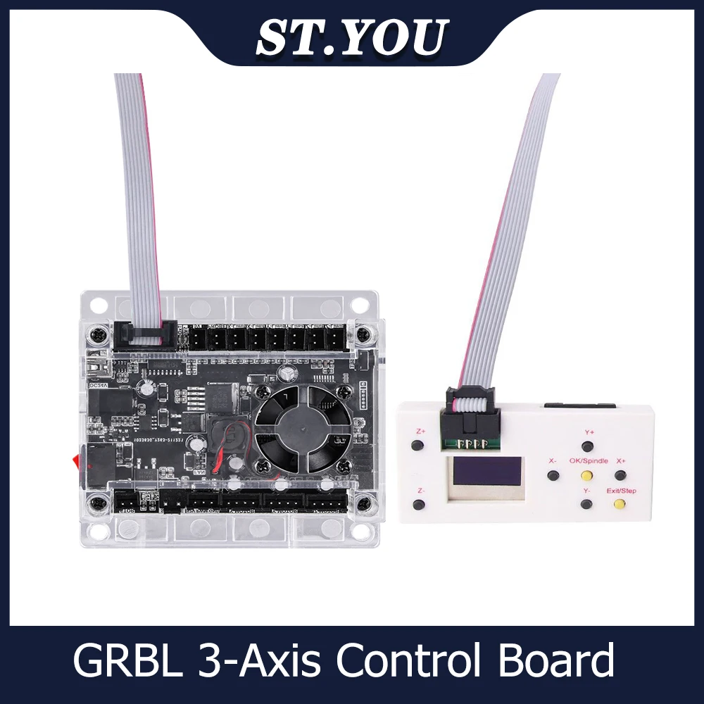 GRBL 3-Axis Control Board CNC Engraving Machine 1.1USB Port Integrated Driver with Offline Controller for CNC 3018 Laser Machine