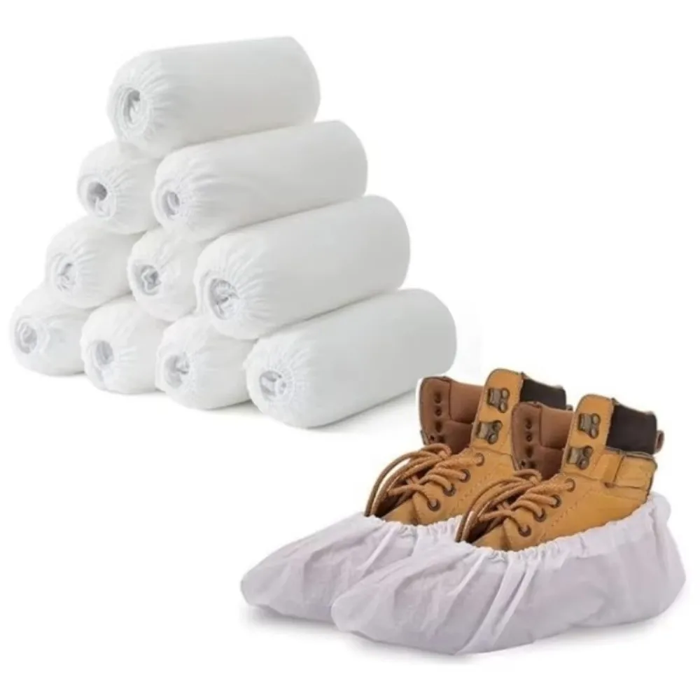 Wear Resistant Disposable Shoe Covers Anti Slip Waterproof Overshoes Dustproof Reusable Non-woven Fabric Boot Cover Protectors