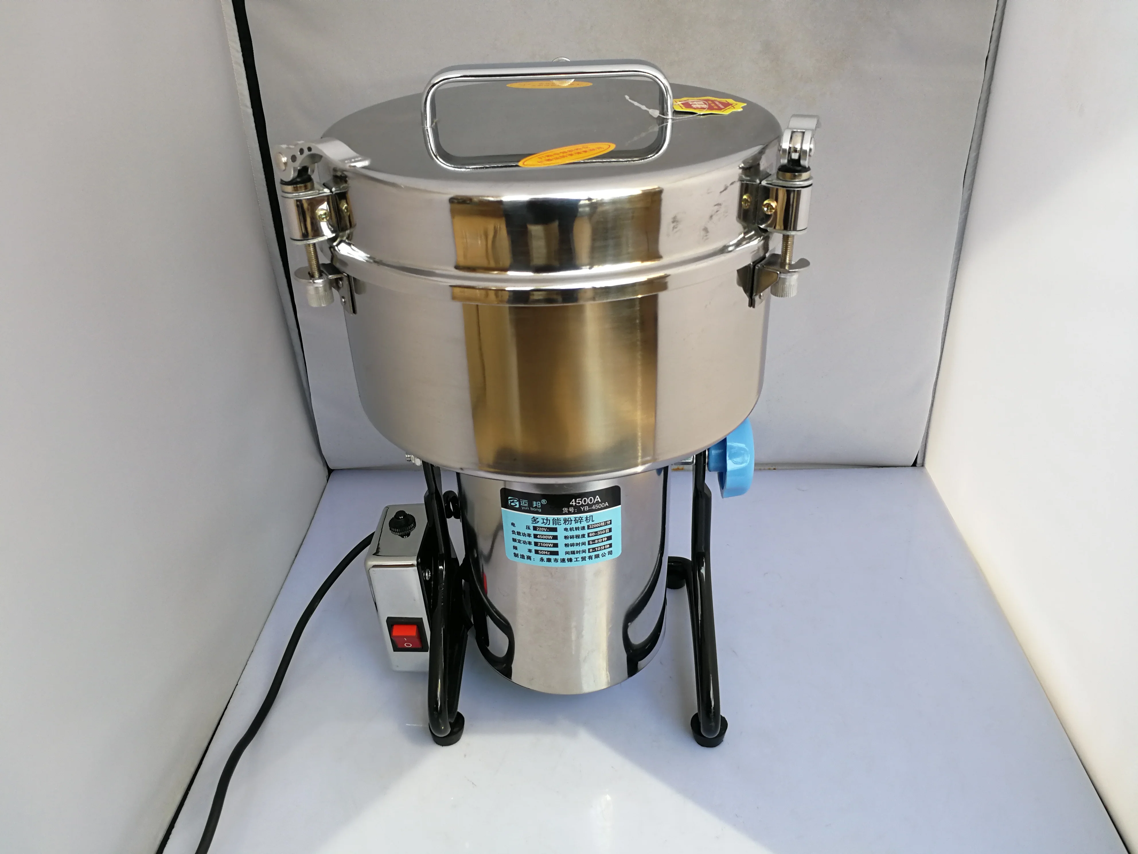 High-speed Electric Grains Spices grinder, Chinese medicine Cereals Coffee Dry Food powder crusher  Mill Grinding Machine 4500g