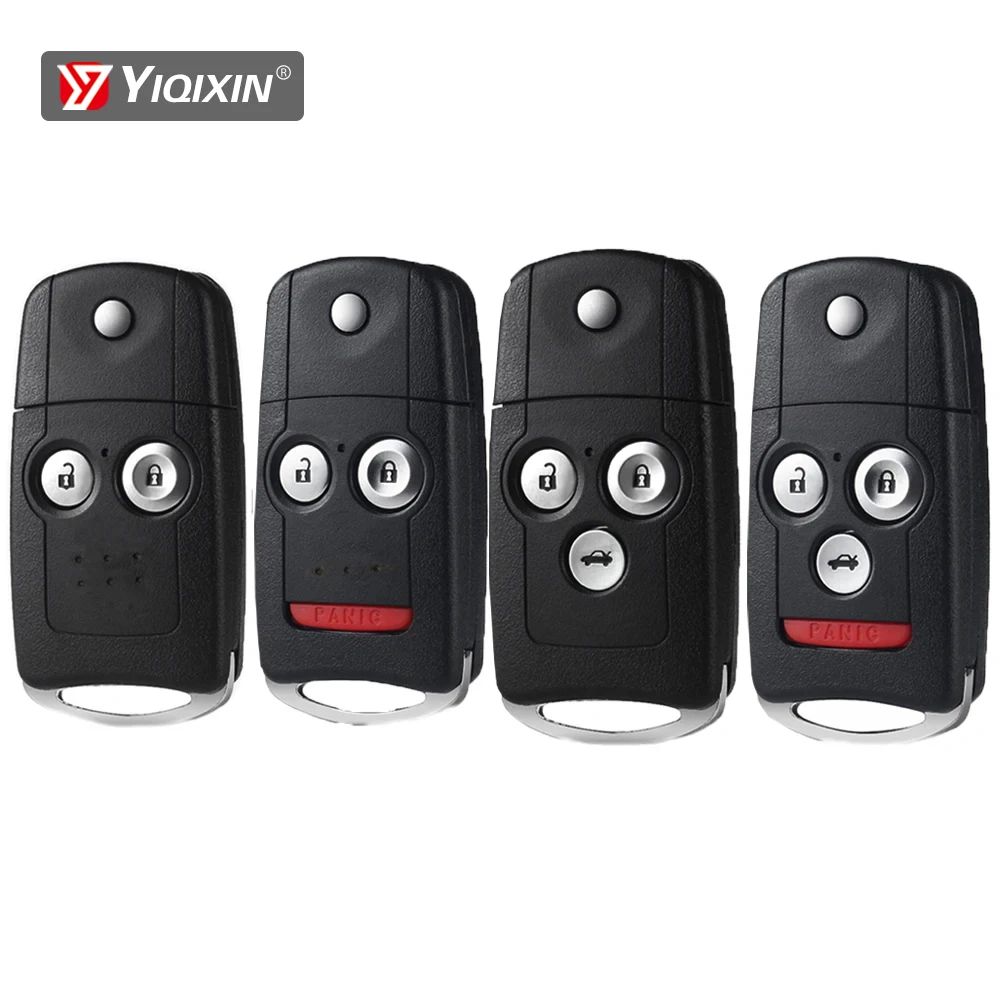 

YIQIXIN 2/3/4 Buttons Flip Remote Car Key Shell For Honda Civic Dio Fit Crv HRV Accord Odyssey Jazz CRV HRV Replacement Cover