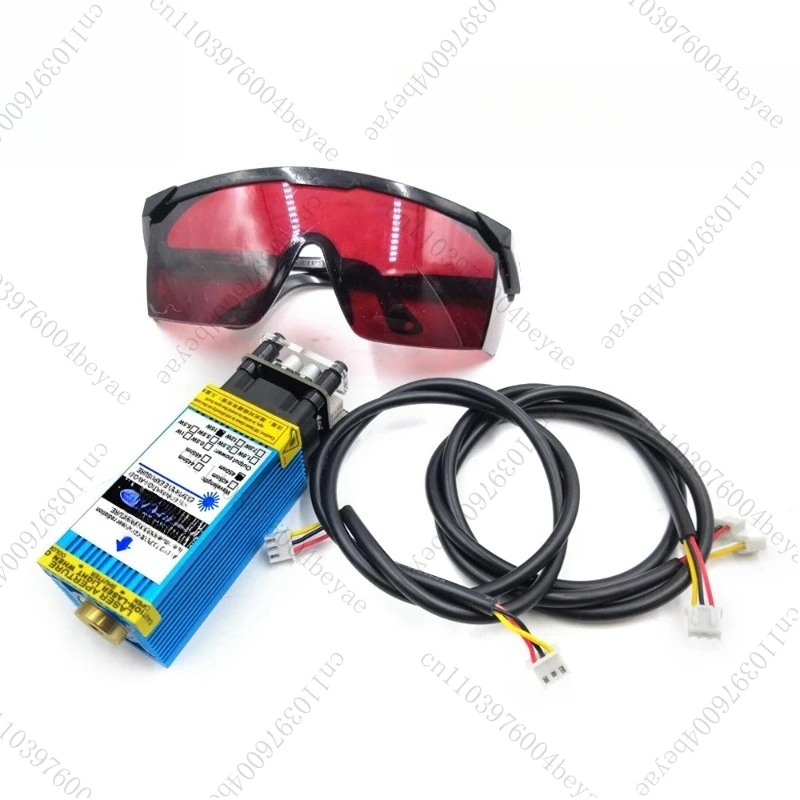 

5500Mw High Power Laser Head DIY Engraving Machine Accessories 12V Blue Laser Module Adjustable Focus Laser