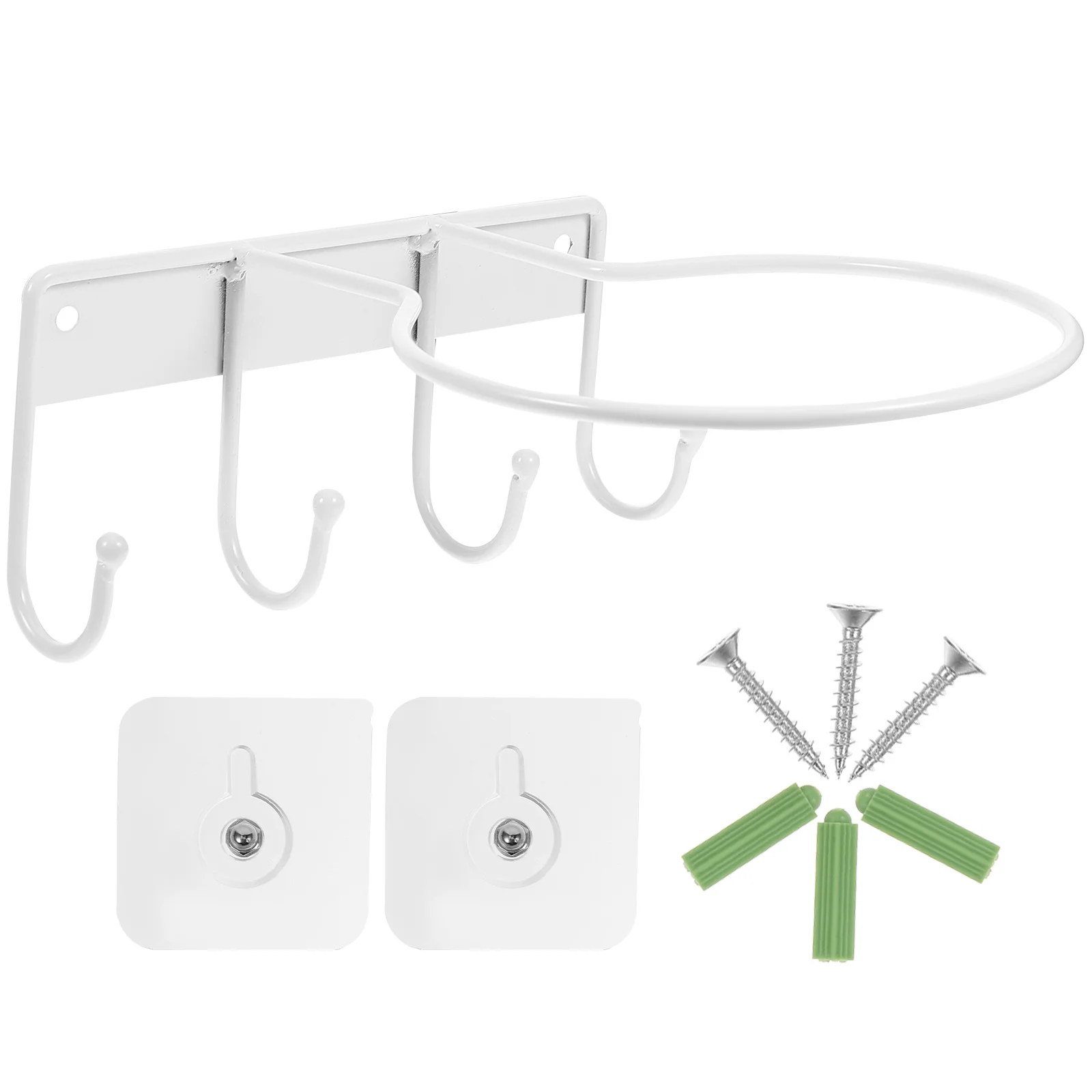 バスケットボール収納 3 フックサッカー鉄素材壁マウントホームジム頑丈なボールチーム