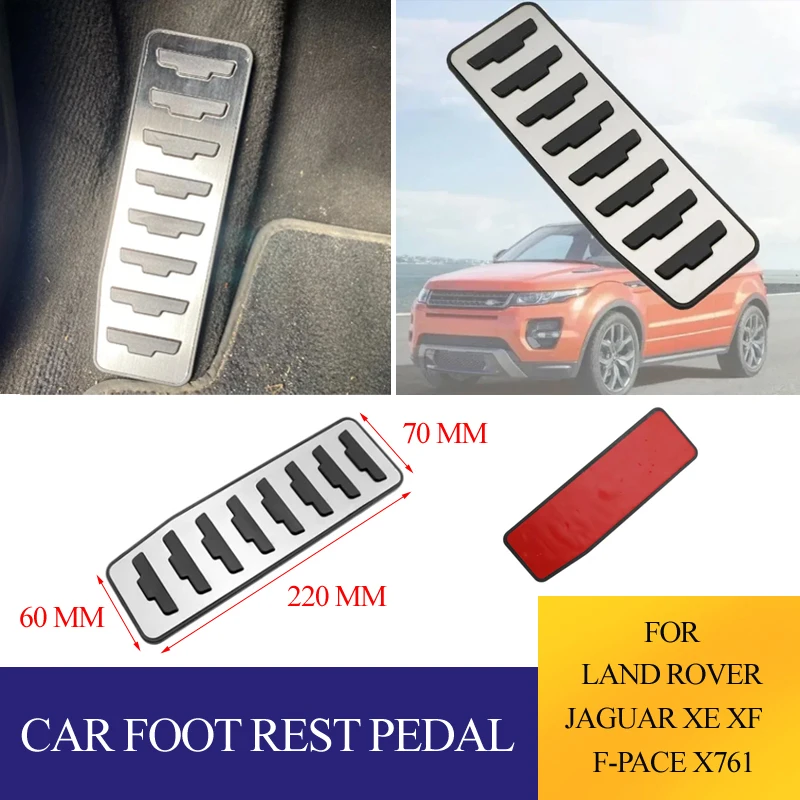Car Pedal Cover Rest Pedals for Range Rover Evoque Land Rover Discovery Sport Jaguar XE XF E-Pace Accessories