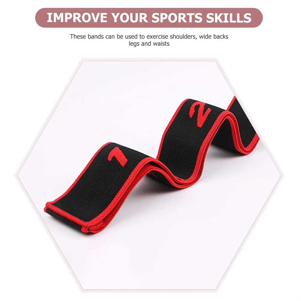 

2Pcs Resistance Bands for Yoga Exercise Flexible Strong Endurance Activate Curve Improve Sports Skills Home Gym