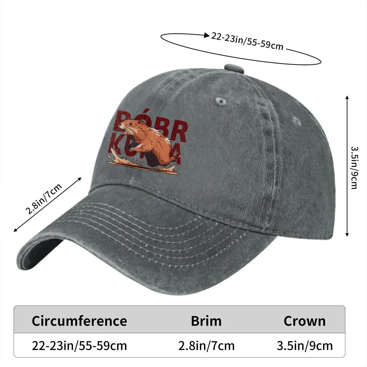 Summer Cap Sun Visor Funny Beaver Hip Hop Caps Kurwa Bobr Bober Cowboy Hat Peaked Hats