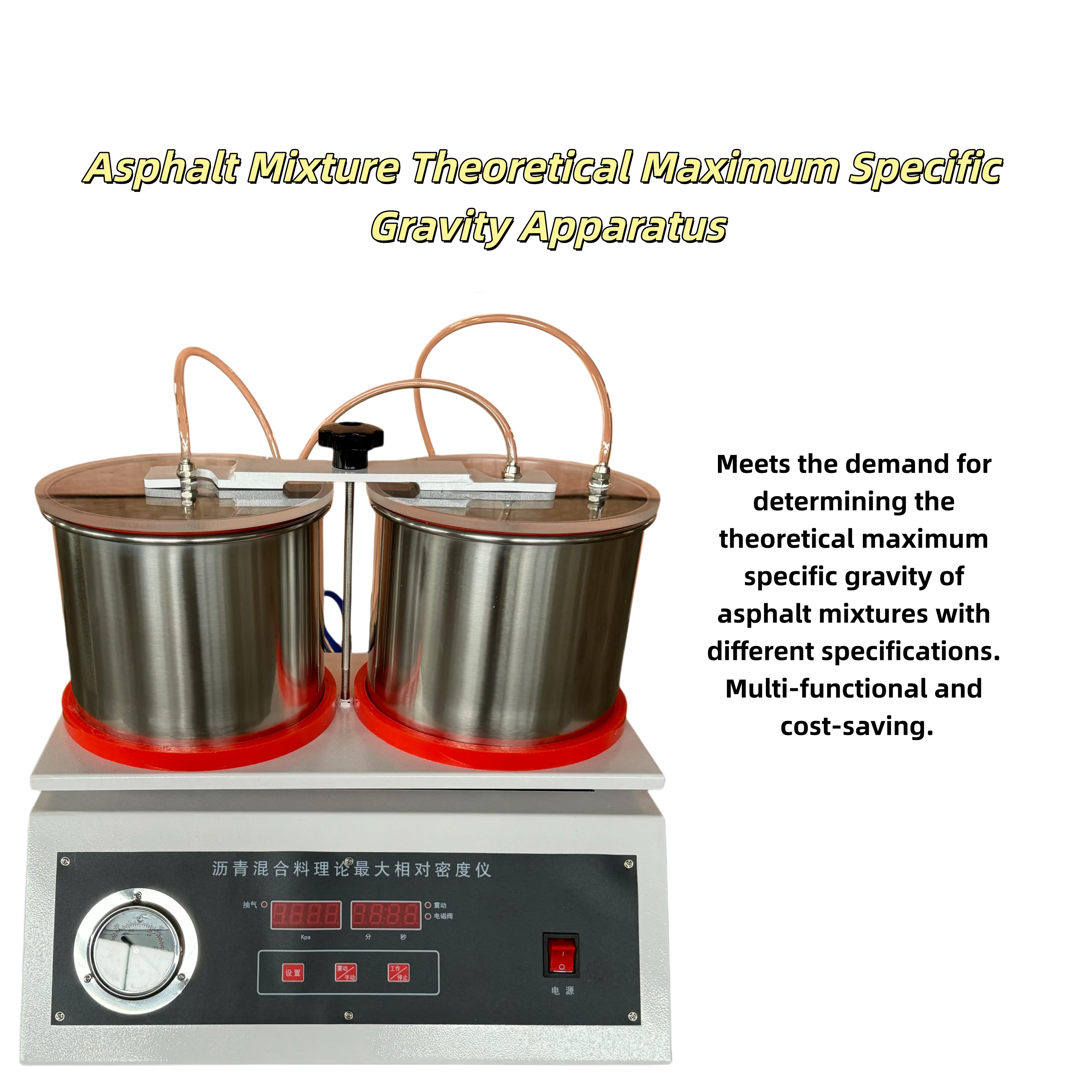 Asphalt Mixture Maximum Theory Density Meter / Bitumen Mixture Theoretical Maximum Specific Gravity and Density Tester