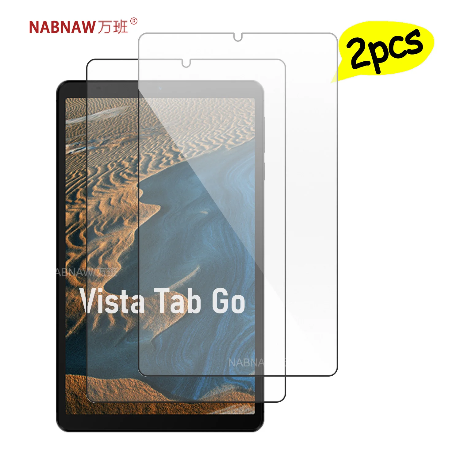 For Itel Vista Tab Go 8.68 Tempered Glass Screen Protector On VistaTab GO Full HD Film Scratch Proof Cover Free-Bubble 2-Pack