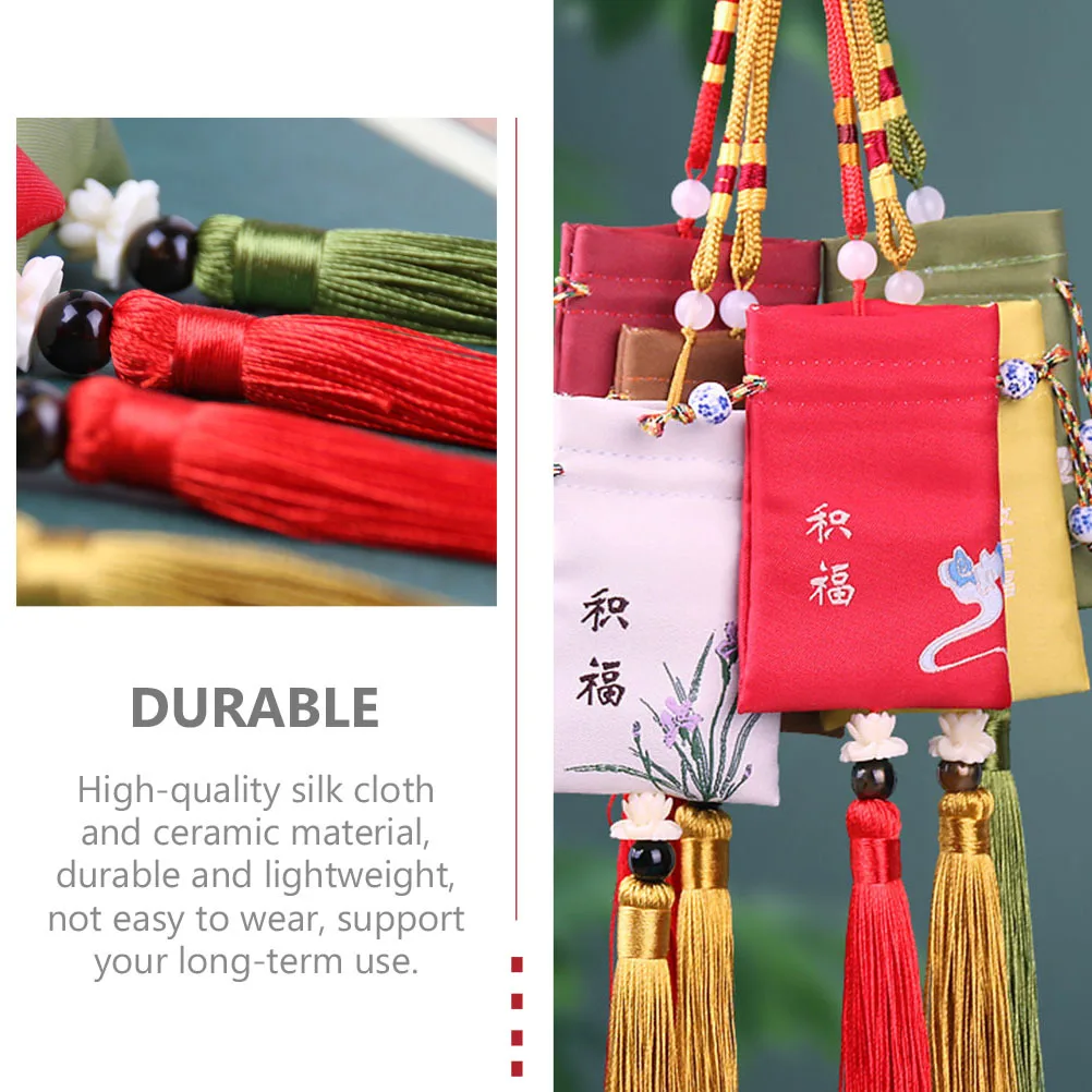 

6Pcs Delicate Tassel Sachet Pouch Bag Empty Fragrant Container Decorative Sachet Pouch Bag Carry Fragrant Container