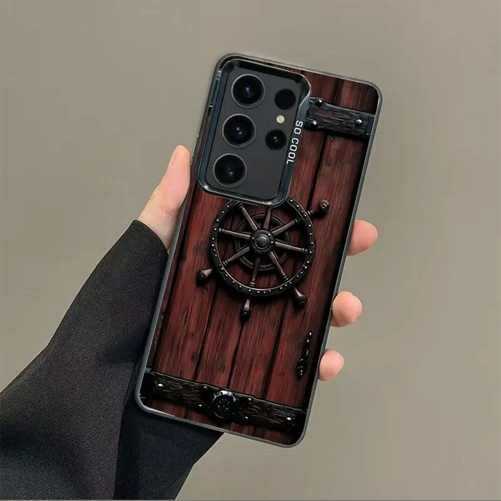 

Wooden board design case for Galaxy S25 S24 S23 S22 S21 S20 Ultra/ FE/Plus shock-proof rear cover anti-fingerprint
