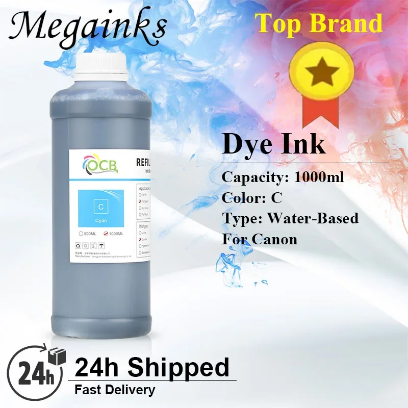 Refill Dye Ink 1000MLPFI120 PFI-120 For Canon TM200 TM205 TM300 TM305 200 205 300 305 GP-200 GP-300 Printer Inks  BK C M Y MBK