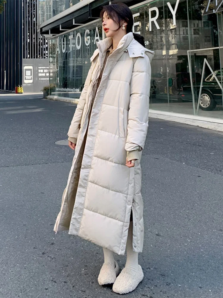 

Loose Long down Cotton Jaet Women's Korean Sle Winter Coat Thiened Fem Outerwear New 2024 Faion Ladies' Clothes