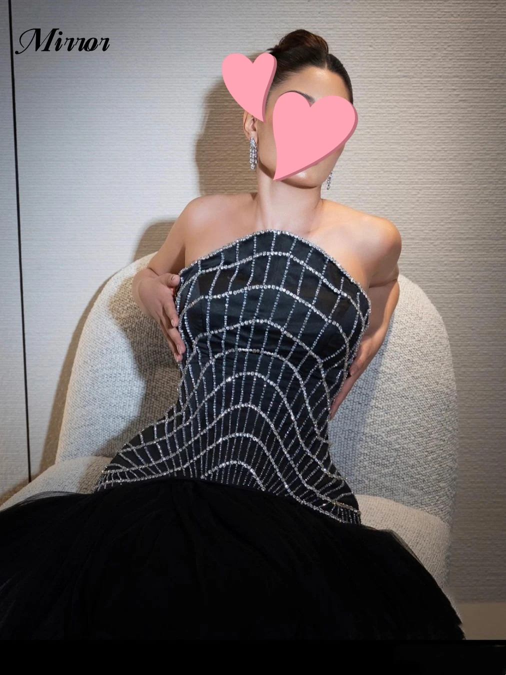 Spiegel kleid elegante Vintage sexy schwarze Kristall Perlen träger los anpassen formelle Gelegenheit Ballkleid Abend Party Kleider