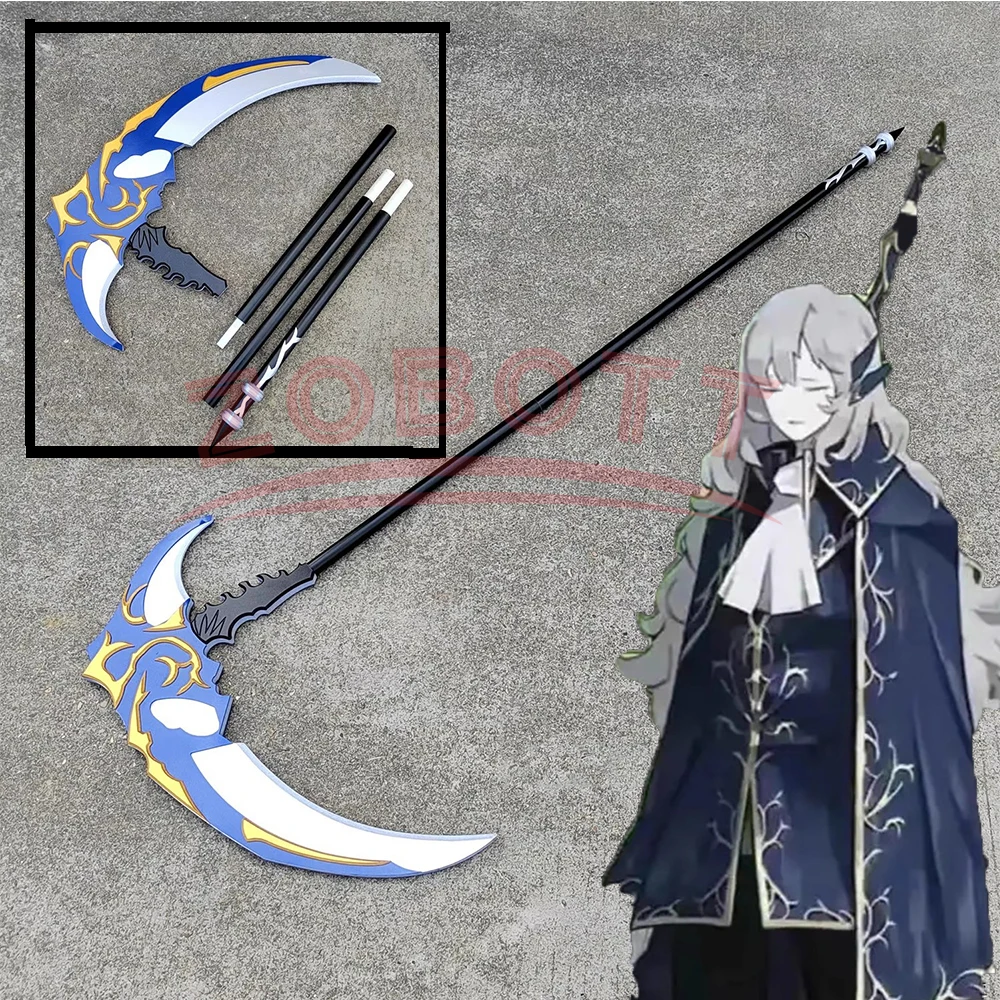 180CM Library of Ruina Argalia the Blue Reverberation Sickle Weapon Cosplay Prop Halloween Christmas Masquerade Performance Prop