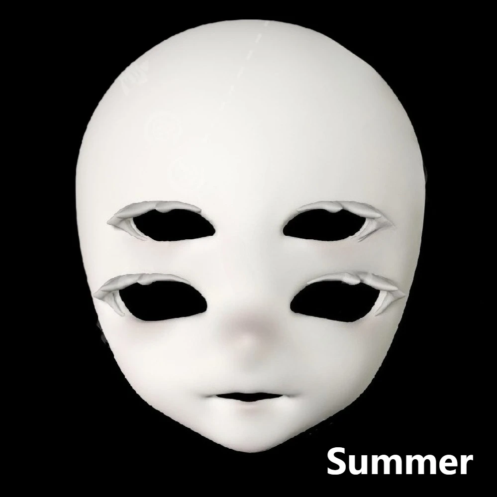 Kigurumi Basismaske OC Schädel Menschlicher Kopf Knochen Muschel Maske Puppe Schädel Menschliche Baumwolle Puppenzubehör